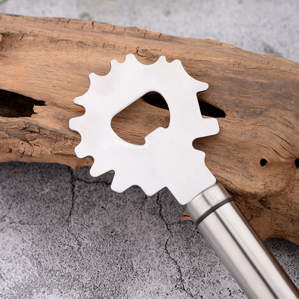 Grill Scraper Tool For Cleaning Metal Grilling Smoker Oven BBQ Brush Tools Stainless Steel With Bottle Opener Outdoor Cleaner