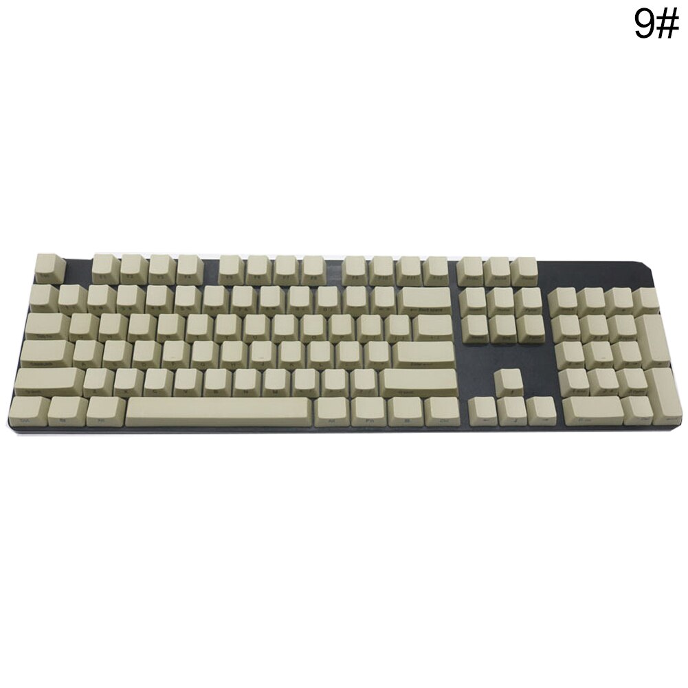 108Pcs/Set PBT Color Matching Light-proof Mechanical Keyboard Keycap Replacement Mice &amp; Keyboards Accessories Keyboards Keycap: 9