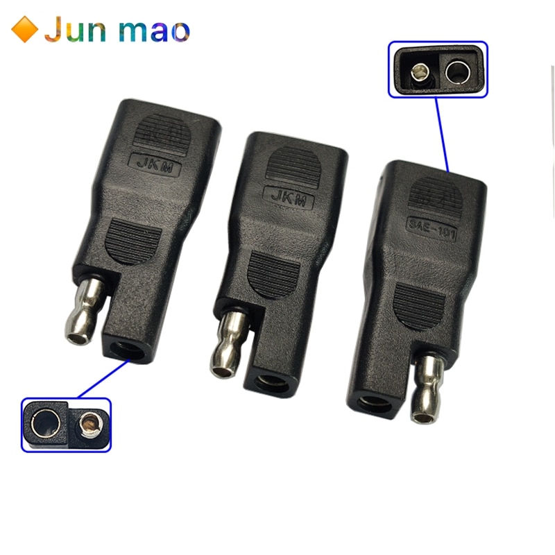 1pcs Solar cell SAE plug adapter automobile battery modified adapter SAE male to female connector