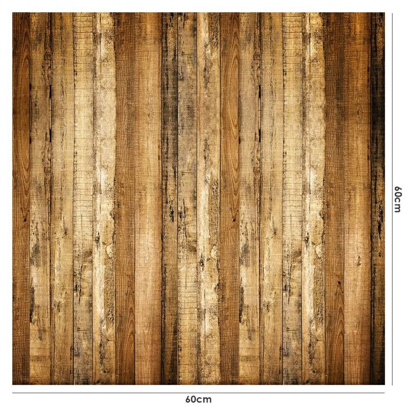 ALLOYSEED Retro Wooden Board Plank Pattern Photography Background Cloth 60*60cm Studio Video Photo Backdrops Props Home Decor