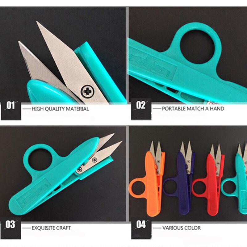 Tijeras de costura para bordar, cortador de hilo de pesca, Mini tijeras pequeñas, cortador de pinza de corte para manualidades de punto de cruz