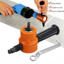 Double Head Metal Sheet Cutting Saw Knife Cutter Nibbler Metal Cutter Power Adjustable Drill Attachment