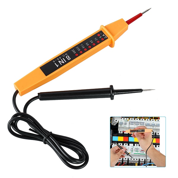 8 In 1 6-380V Voltage Tester Pen Polariteit Huidige Tester Voltage Ac/Dc Tool Elektricien tool Voltage Test Pen J99Store