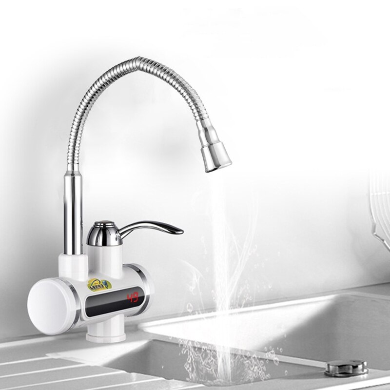 Aquecedor de água elétrico instantâneo torneira de aquecimento rápido com display de temperatura