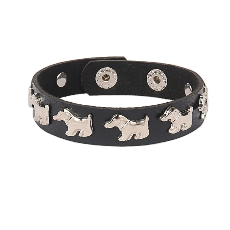 Bracelet gothique Punk crâne, chaînes en métal, pointes à rivets, en cuir Pu, manchette large, bijoux pour femmes et hommes, 2023: Plaqué zinc noir