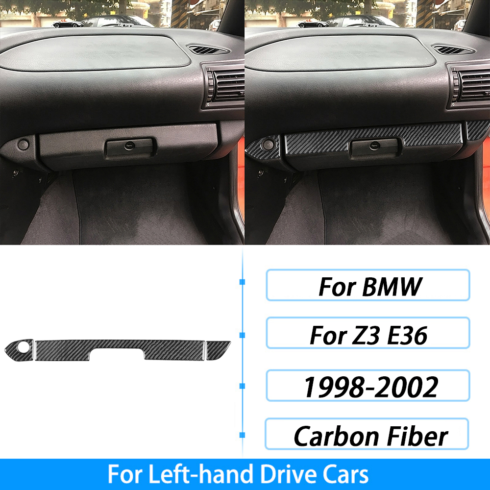 For BMW Z3 E36 1998-2002 Real Carbon Fiber Inner Door Panel Decorative Strip Car Interior Decoration Styling Accessories Sticker: Yellow