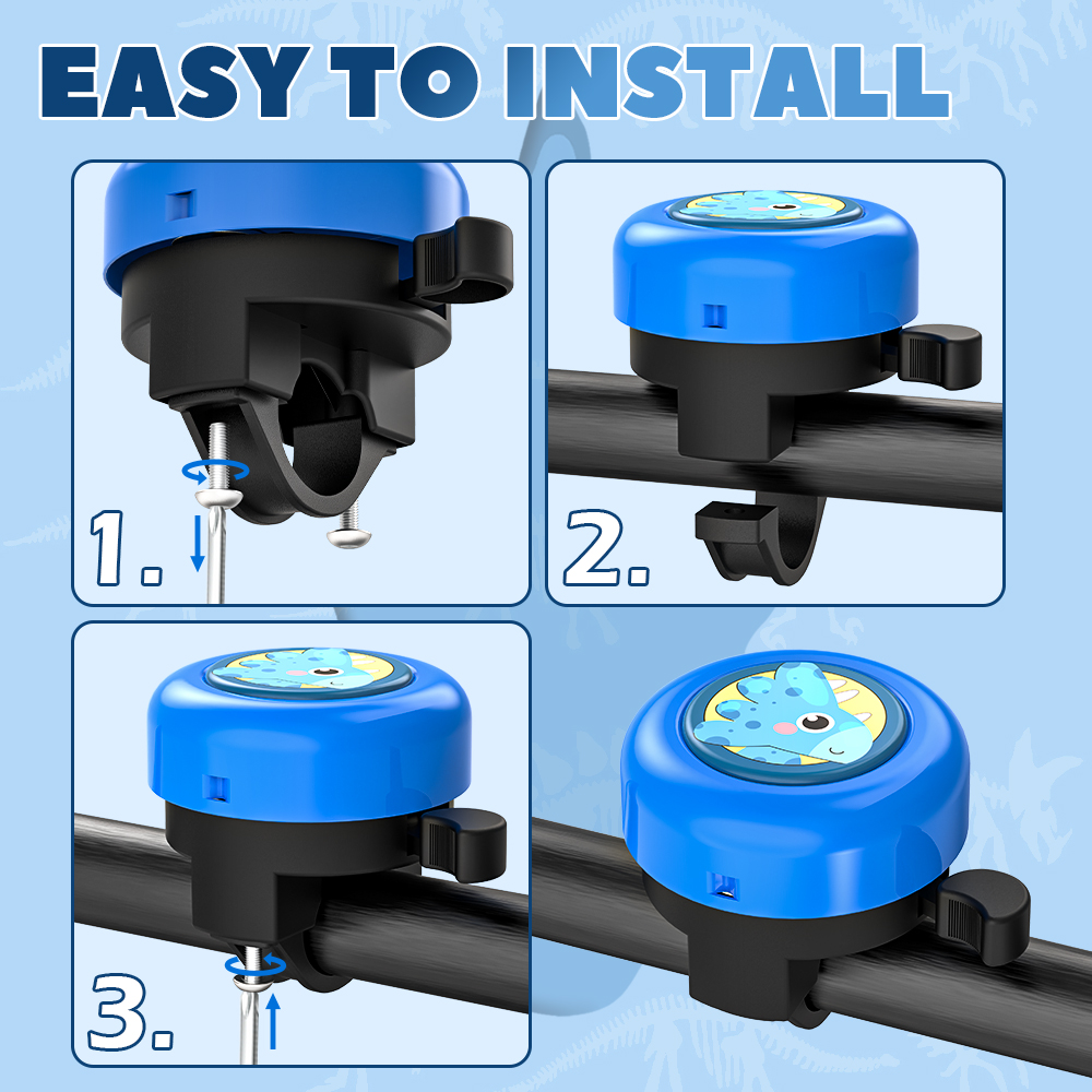 Timbre de bicicleta para niños, Mini anillo de ciclismo bonito, alarma de advertencia para Scooter, triciclo, manillares deportivos, bocina, accesorios para bicicleta