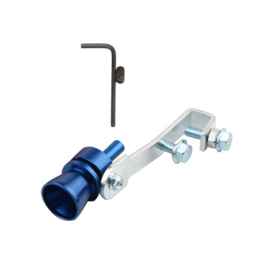 Car Oversized Exhaust Pipes Roar Loud Whistle Sound Maker Refit Turbine Tips: Blue