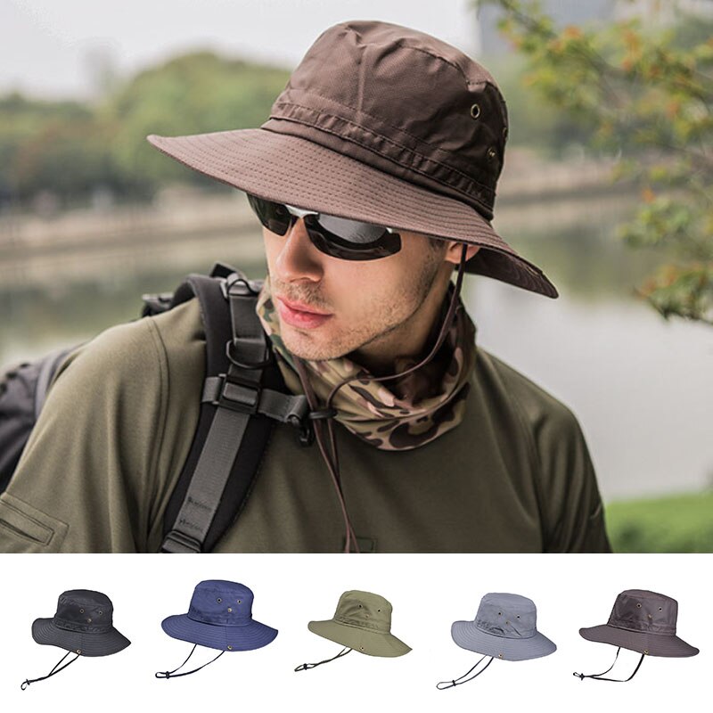Boné de pesca de verão chapéu de pesca de proteção uv feminino boné de pescador ao ar livre unisex chapéu de balde dobrável chapéu de montanhismo