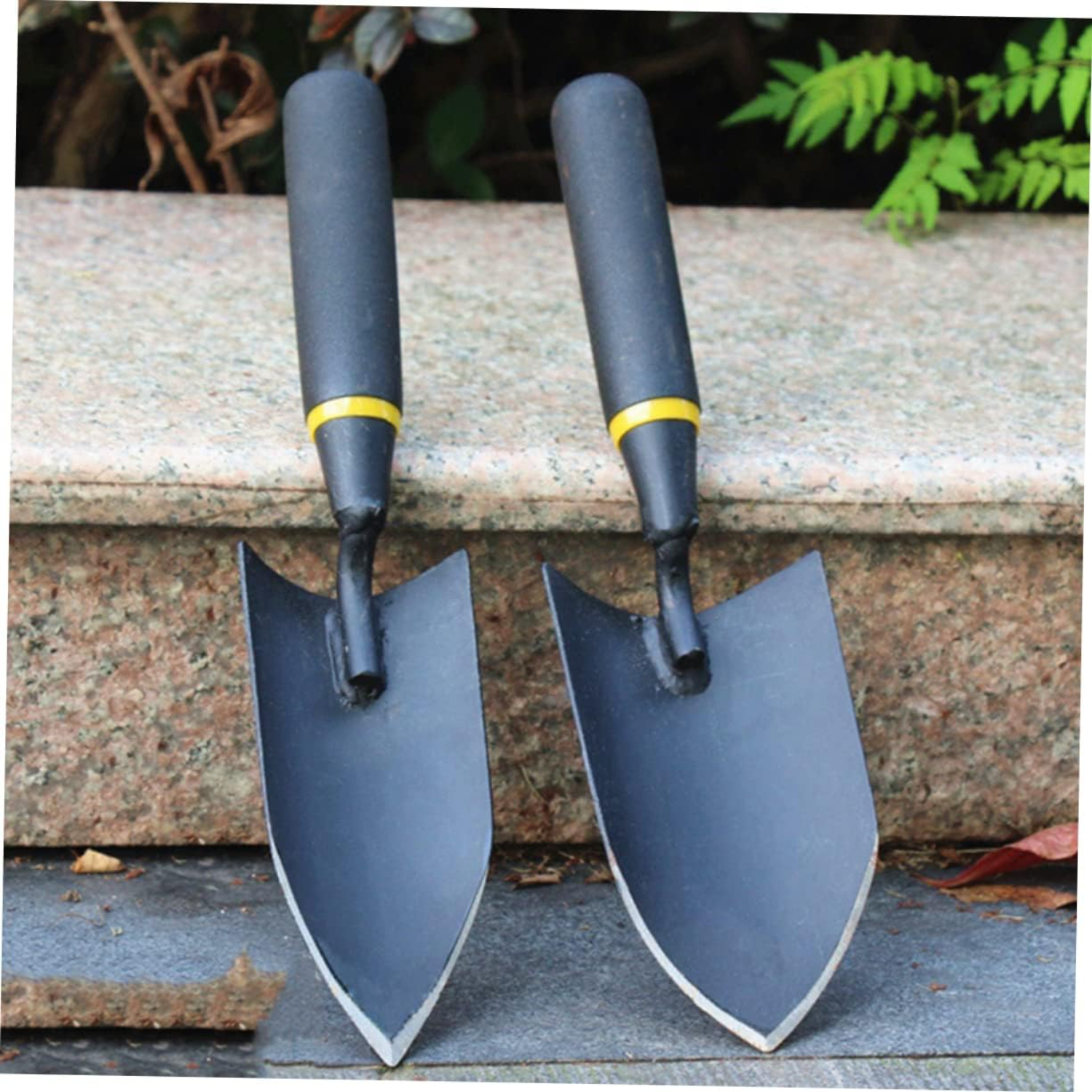 Juego de palas de mano de Metal duraderas para suculentas, jardinería de flores y excavación de verduras salvajes, pala de 3 piezas, Ideal para Campi