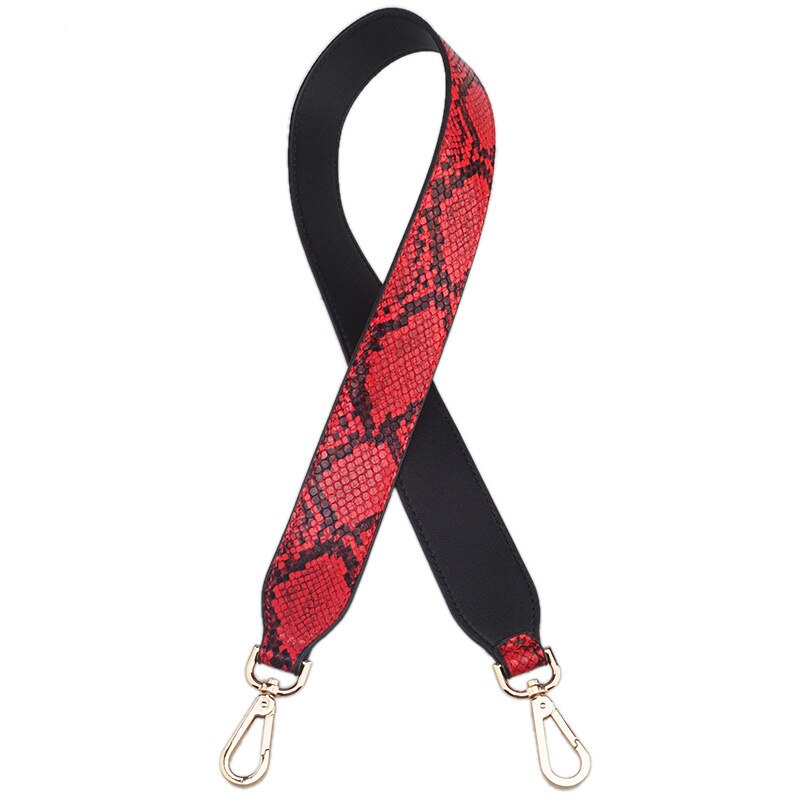 Bolso de piel sintética con correa para mujer, bandolera de cuero de , Mini Cinturón de piel de serpiente, tamaño 90cm,: 24 Shoulder strap