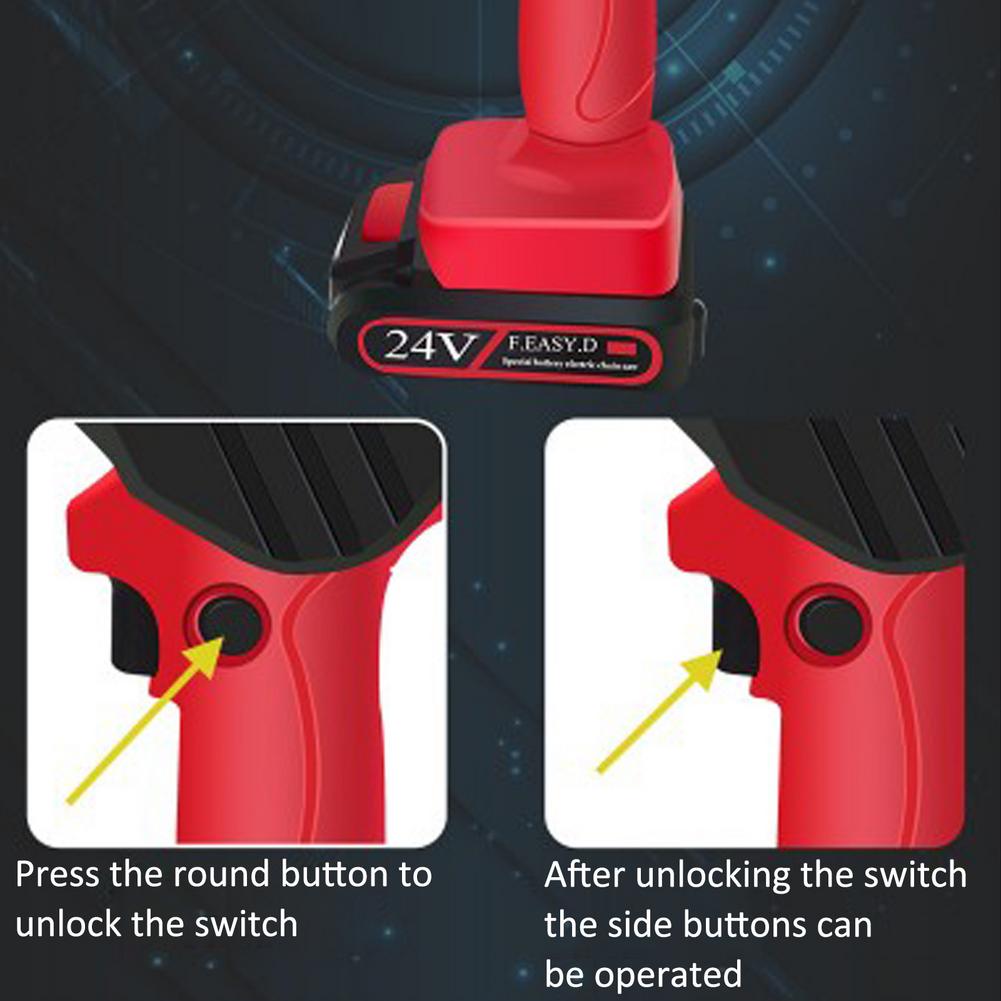 Upgraded Mini Electric Chain Saw Rechargeable Small Chain Saw Logging Pruning Artifact Gardening Tools Lithium Electric Saw