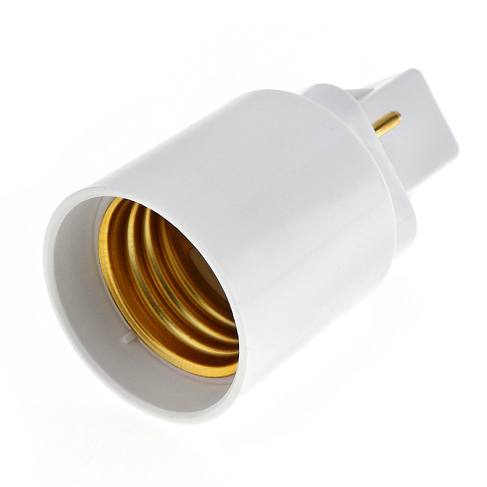 5 unids/lote G24 a E27 adaptador de Base de bombilla soporte de casquillo de lámpara LED convertidor de luz Universal con 2 pines