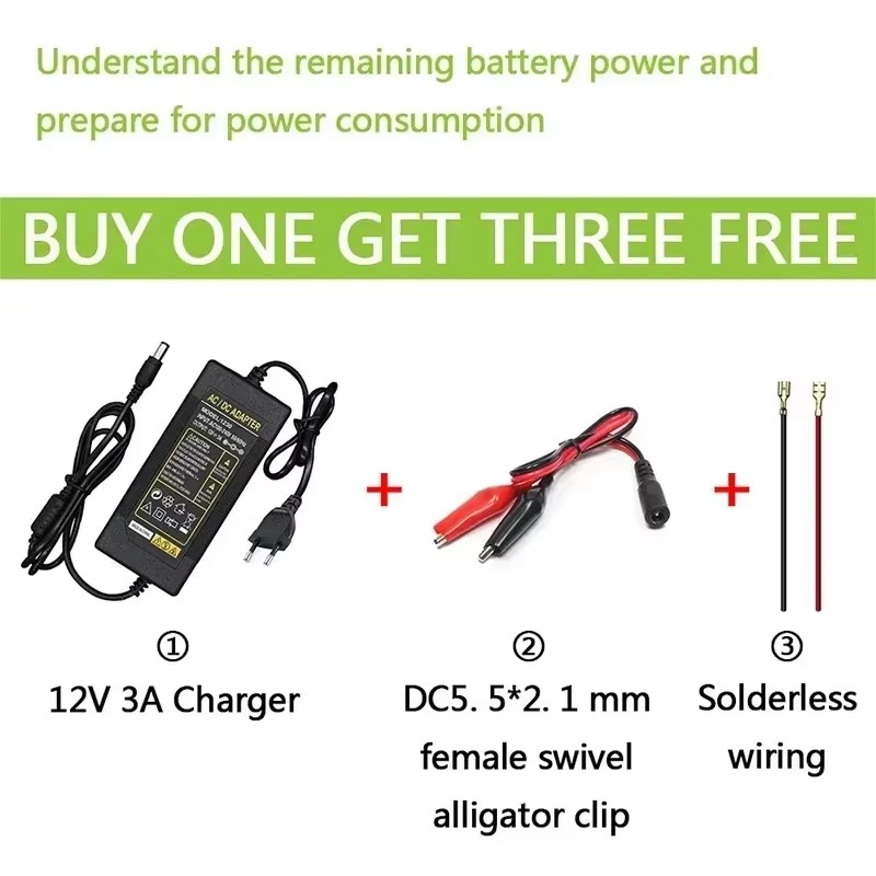 12V 30Ah 18650 Lithium Battery Pack - High Current BMS for Sprayers/EV | Includes 12.6V 3A Charger | Waterproof & Long Cycle Lif
