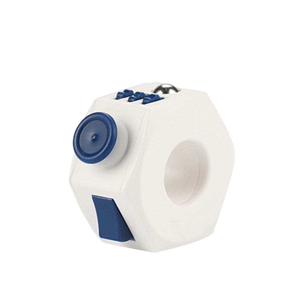 Kinderen Plezier Druk Vermindering Speelgoed Fidget Ring Decompressie Speelgoed Grappige Stress Vinger Vent Zintuiglijke Speelgoed: Blauw