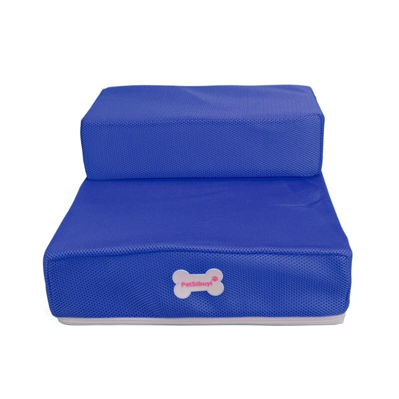Dog Stairs Pet Stairs Removable Puppy Dogs Bed Stairs Dog House Anti-slip Small Pet 2 Steps Ladder for Puppy Cat Pet Supplies: Blue