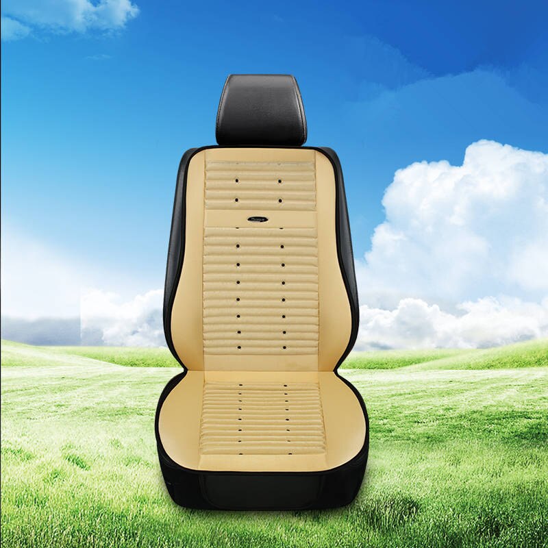 Tea stalks summer cold wind car MATS ventilation and air conditioning fan seat cushion refrigeration four seasons general health: beige