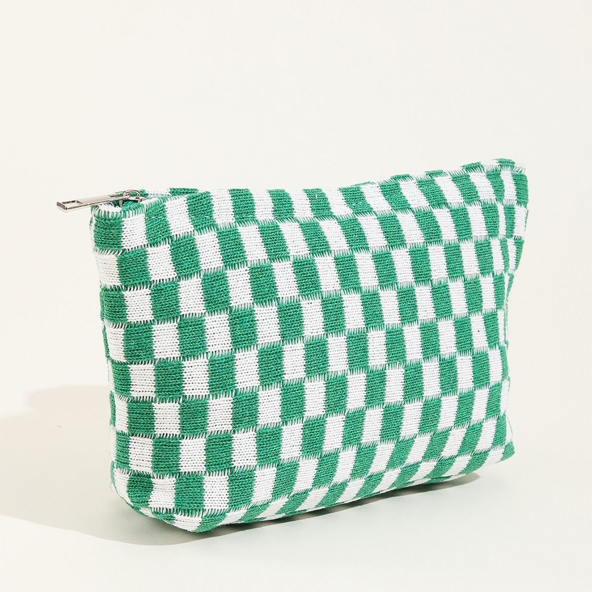 Bolsa de maquillaje grande para mujer y niña, bolso de viaje portátil, bolsa de aseo, organizador, estuche de lápices: Castaño