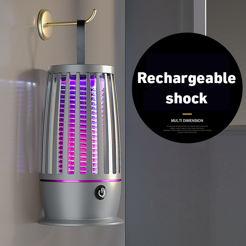 Muggenlamp Draagbare Muggenmoordenaar Afstotende Lamp Verwarming Vliegenval Mute Elektrische Insectenmoordenaar Usb Oplaadbare Indoorn Outdoor