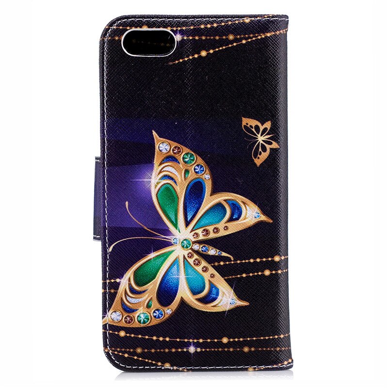 Coque honor 7a pour huawei honor 7a, étui portefeuille à rabat en cuir pour huawei dua -l22, version russe 5.45 7a