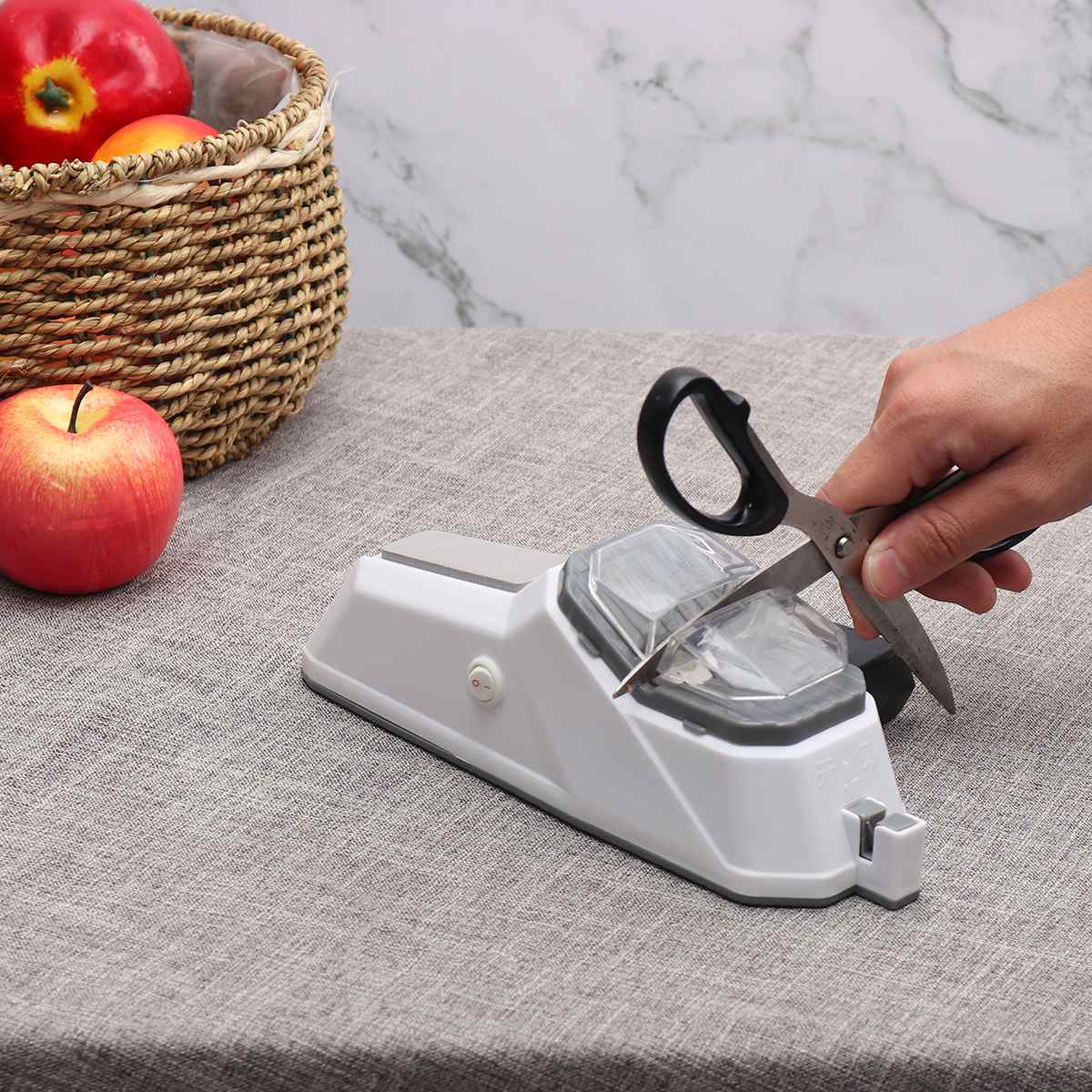Electric Knife Sharpener Cutting Scissor Sharpening Kitchen Tools Knives Accessories Grinding Polishing Blade Kit
