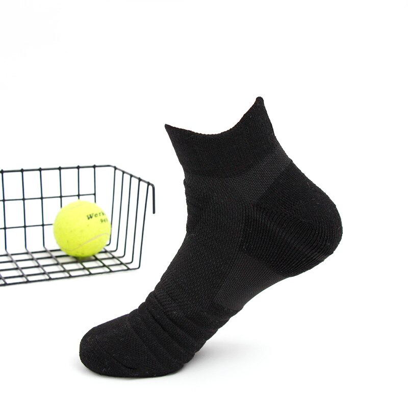 SUPER ELITE Sport Sokken Workout Jogging Fietsen Basketbal Running Ski Man Vrouwen Wit Zweet Zwart Grijs Goedkope Sokken Lage Hoge: Black and low cut / US 6 to 10