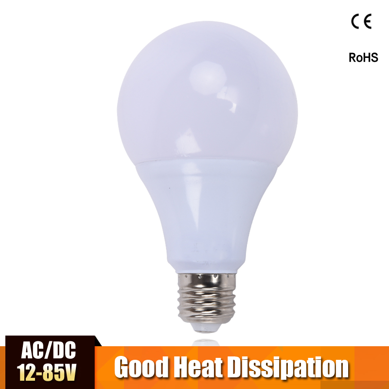Ac/dc ledet pære 12v ledet lampe 24v ledet lys 36v ledet lampada ampulle bombilla 50v til lokomotiv solcellelys camping og hoppe over