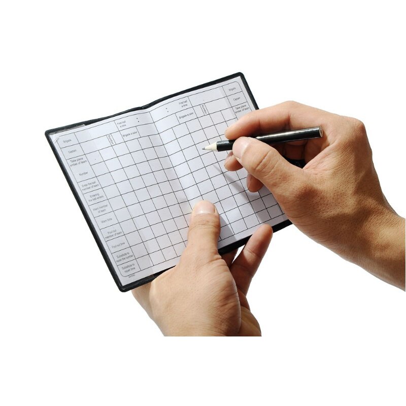 Soccer referee card with pencel Write book paper set Football Red and Yellow cards Fair Play Sports match referee equipment