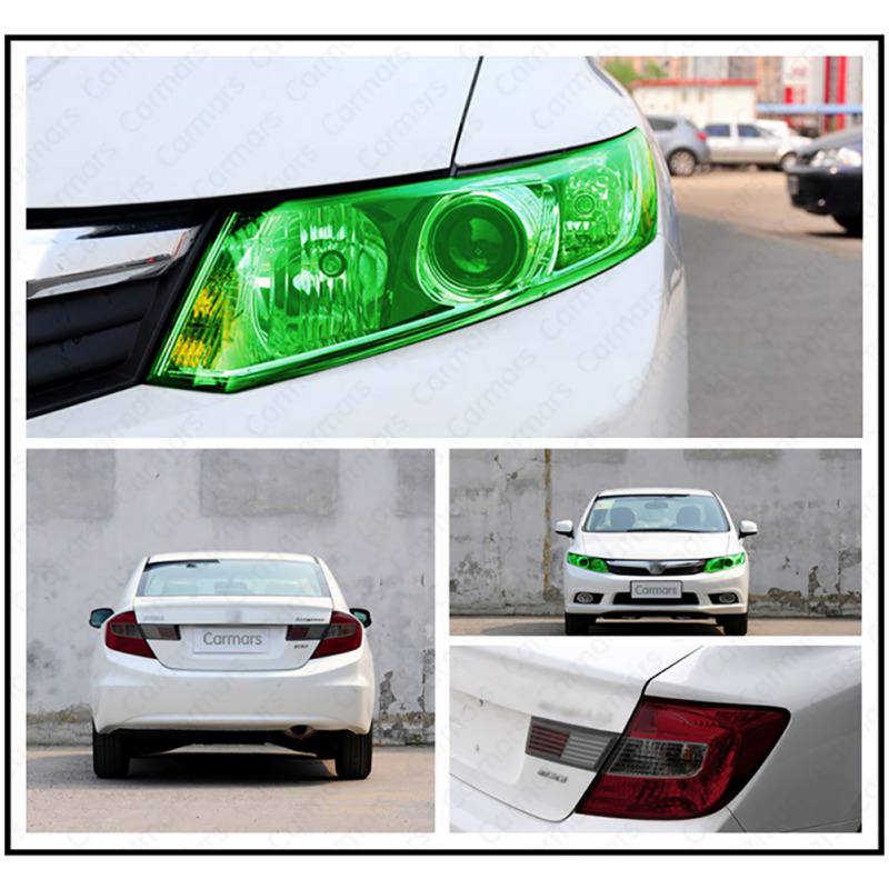Date voiture phare Film Transparent caméléon changement teinte Wrap autocollant voiture lumière lampe Film voiture lumière couverture voiture-style