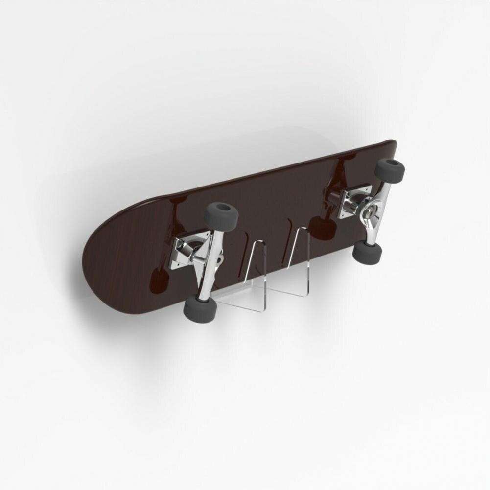 Wall-Mounted Skateboard Rack Displaying Acrylic Sliding Plate Bracket Display Stand for Longboard Skateboards Hardware Accessori