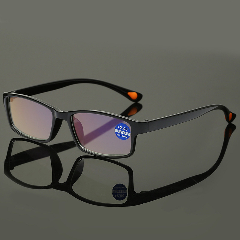Gafas de lectura para hombre y mujer, lentes de lectura con bloqueo de luz azul, para ordenador, lupa de anteojos TR90, presbicia, marco completo TR90