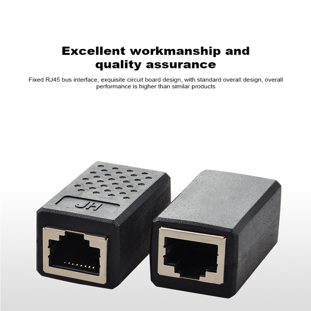 Network Connector Adapter Cable extende 8P8C RJ45 Lan Cable Coupler Extender RJ45 Extension Converter Female to Female Cat7/6/5e