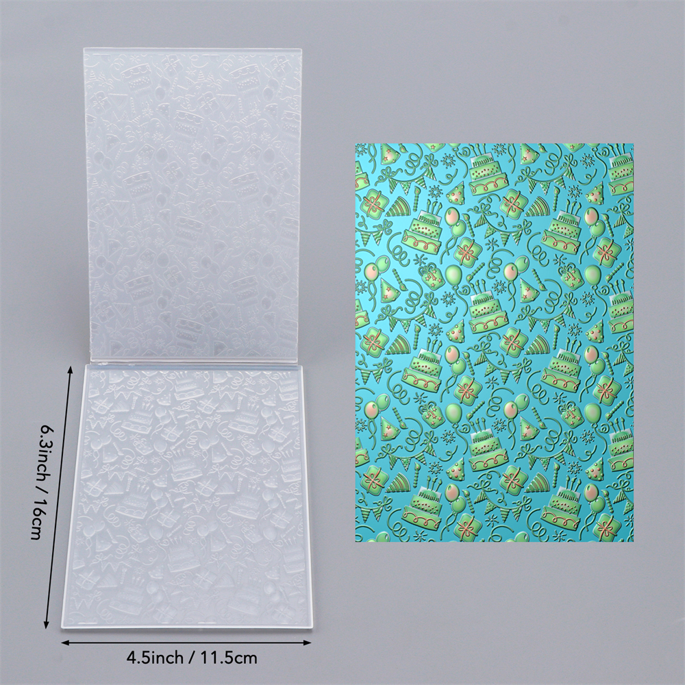 Carpeta de estampado con textura 3D, carpeta de estampado de fondo del Día de San Valentín para plantilla para hacer tarjetas, manualidades de álbum de recortes: Gris oscuro