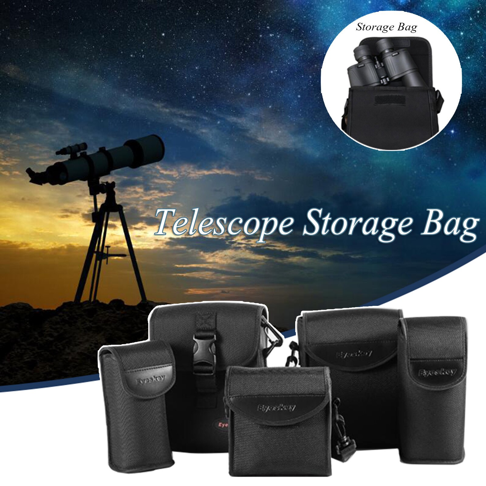 Telescope Universal Bag Case With Shoulder Strap Storage Bag Double Single Cylinder Telescope Storage Bag Travel Case #ZER