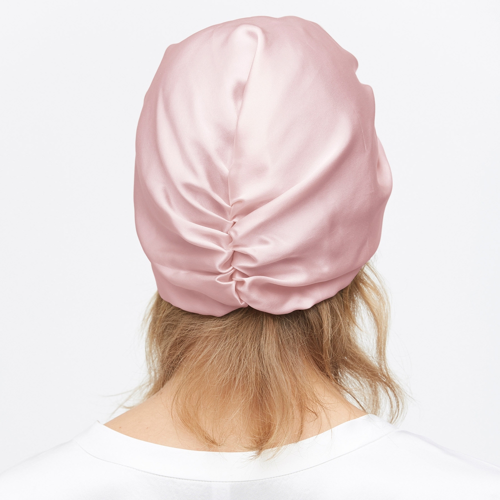 LILYSILK Silk Sleep Cap Classic Pleated Hair One Size Women
