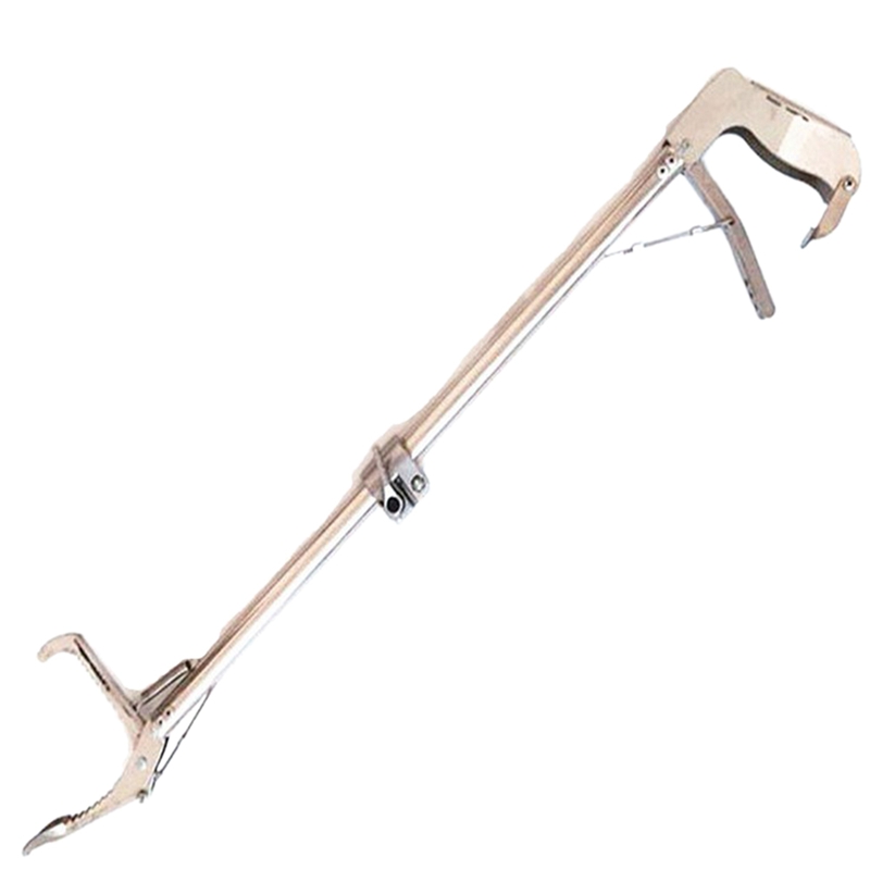 Pince serpent repliable pour attraper des reptiles, outil de manipulation avec mâchoire large en Zigzag
