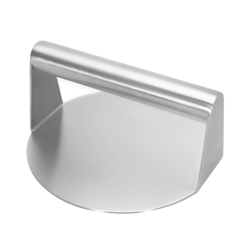H4GD Handheld Burger Press Patty Maker Stainless Steel Hamburger Smasher Griddle Accessories for Home Cooking