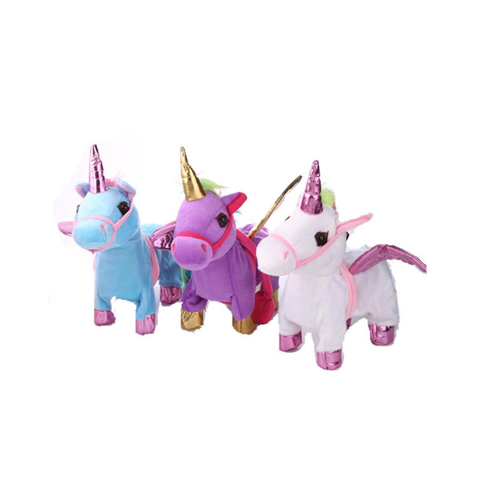 35cm Elektro gehen Einhorn Plüsch Spielzeug Stofftier Spielzeug Elektronische Musik Einhorn Spielzeug Für freundlicher freundlicher Weihnachten