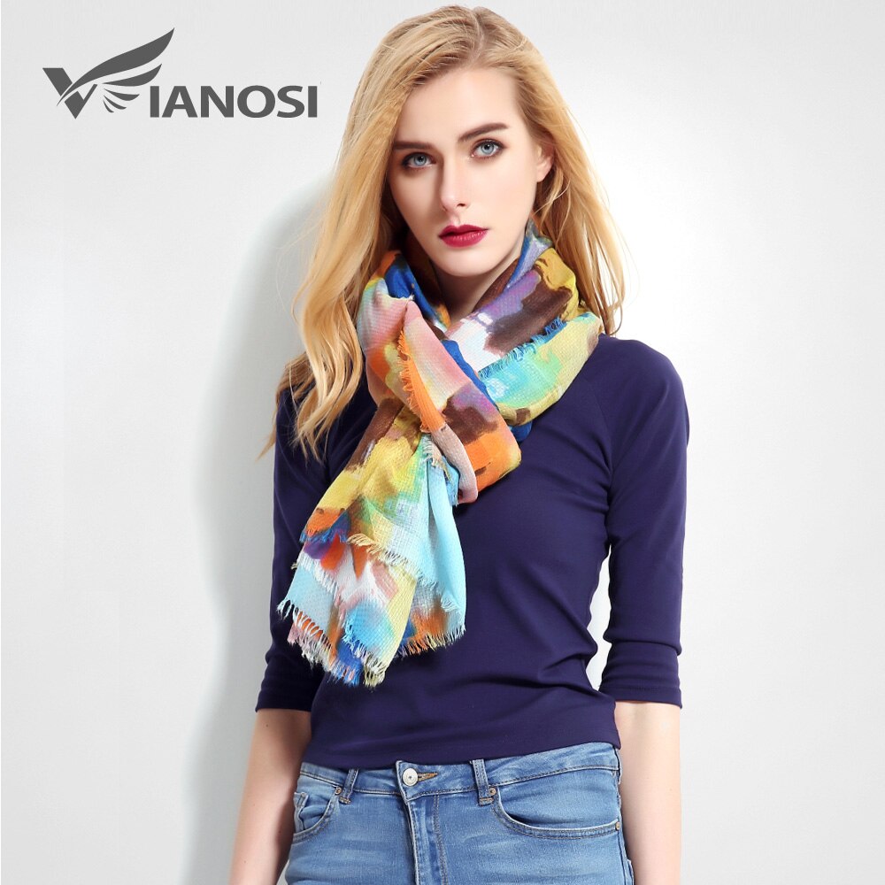 [vianosi] luxe merk sjaal dames grote maat sjaal foulard femme bandana zachte cachecol hijab damessjaal