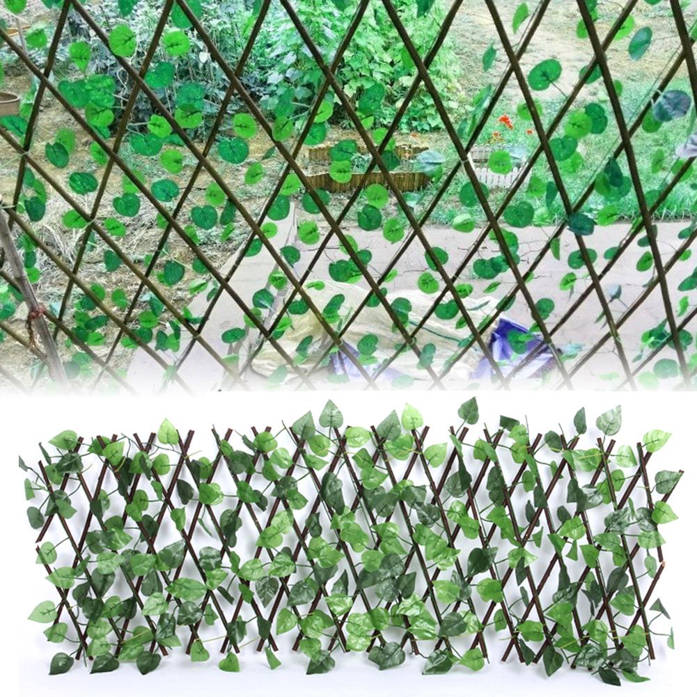 40cm Artificial Fence UV Protected Privacy Screen Garden Fence Artificial Hedge Plants Hanging Panels Decorative Fence Backyard