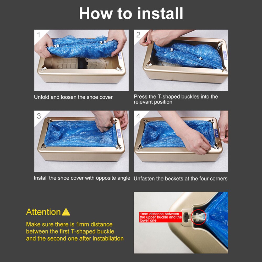 Automatic Shoes Cover Machine Household Stepping Disposable Booties Maker Shoe Film Machine Smart Shoe Cover Dispenser