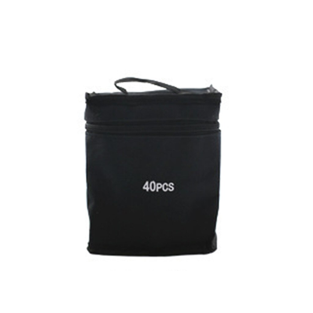 Hoge Capaciteit Canvas Draw Mark Etui Opbergtas 24/30/36/40/48/60/80 pcs Marker Opbergtas Schoolbenodigdheden: 40PCS