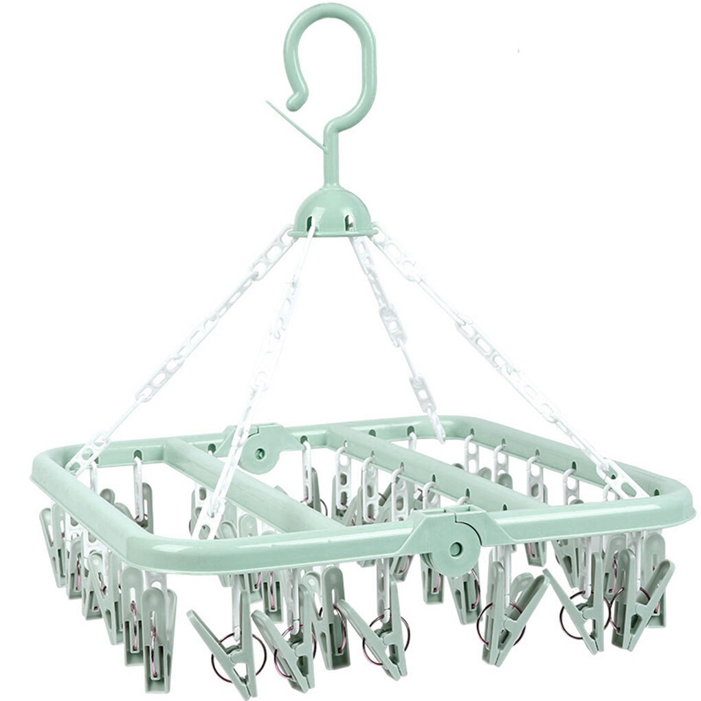 Clothes dryer Drying Racksock holder clip Holder Portable Socks Cloth Hanger Rack Clothespin Wardrobe Storage Cloth Hangers: NO.1