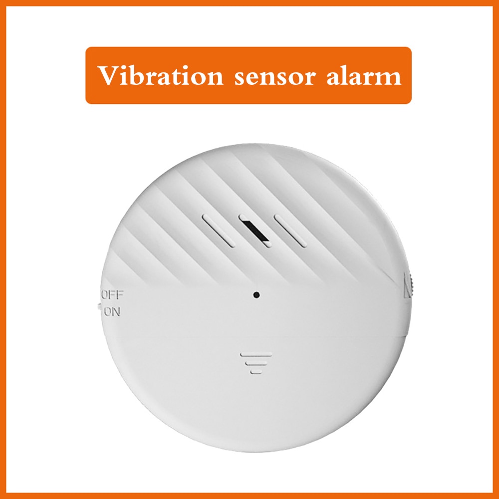 Wireless Door Window Sensors Alarm Entry Vibration Sensor Alert Home Safe Break Sensor Alarm 125db Loud Vibration Sensor Monitor