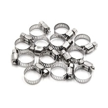 Uxcell a18013100ux0277 12Pcs 9-16mm Metalen Verstelbare Drive Slangklem Fuel Line Worm Clip voor Auto, 12 Pack