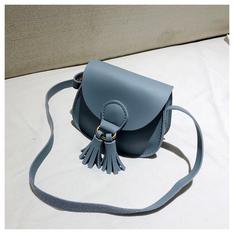 Womens Girl Lady Leuke Mini Crossbody Schoudertas Pu Lederen Dames Hand Tassen Portemonnee Handtas: Blauw