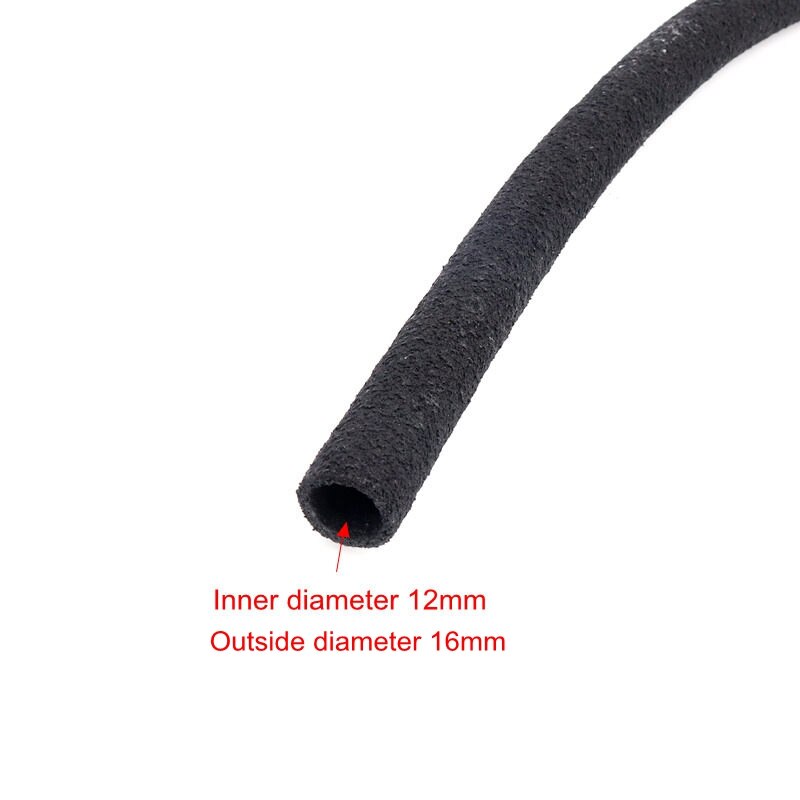 5m 8mm,16mm Perforated Water Pipe Rubber PE Black Hose Buried Underground Irregular Microporous Uniform Water Garden Irrigation: 16mm