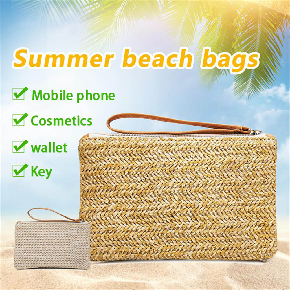 Summer Straw Bag Women Shoulder Pack Leisure Travel Beach Weaving Bohemian Clutch Pouch Female HandBag Tote