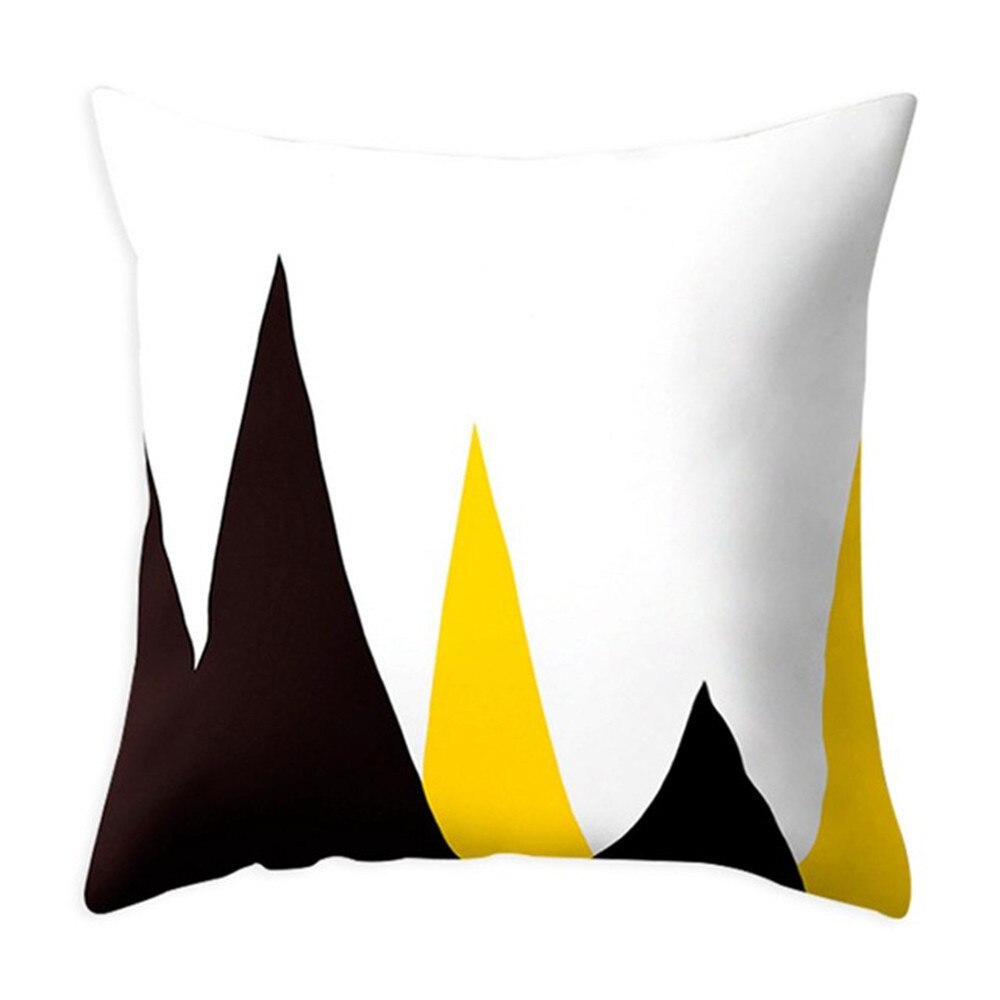 Geel Polyester Geometrische Kussen Ananas Kussen Decoratieve Kussen Voor Sofa Diy Gedrukt Kussen Seat Stoel Kussen: N10919P
