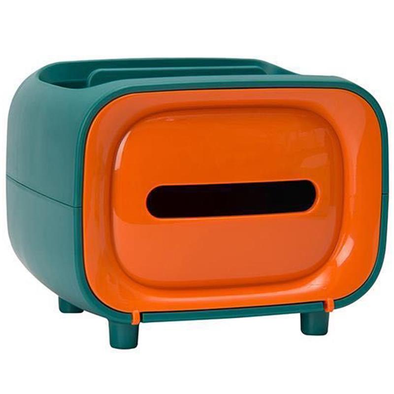 Multifunctional Tissue Box Retro Tissue Container TV Shaped Paper Towel Storage Box